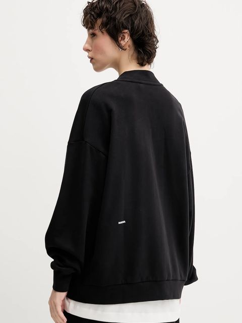 Pangaia kurtka Midweight Bomber Jacket kolor czarny przejściowa 10002360