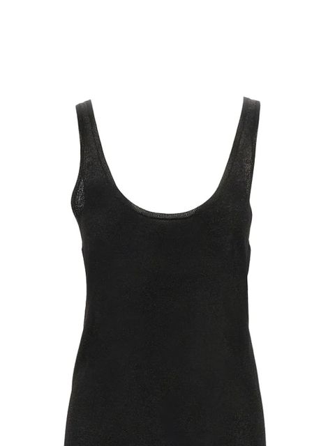 Saint Laurent scoop-neck maxi dress - Black - zdjęcie produktu nr 2