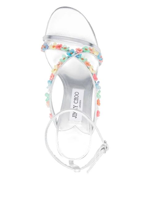 Jimmy Choo 100mm Blanche sandals - Silver