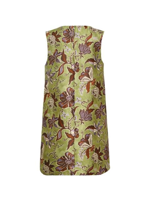ALEMAIS floral-print mini dress - Green - zdjęcie produktu nr 2
