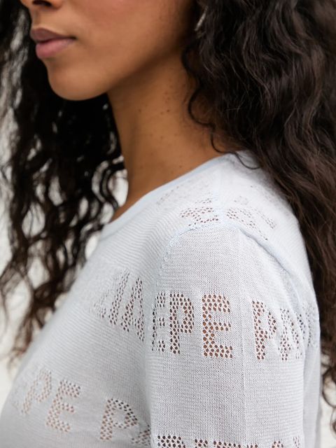 Patrizia Pepe sweter damski kolor niebieski lekki 8K0354 K303