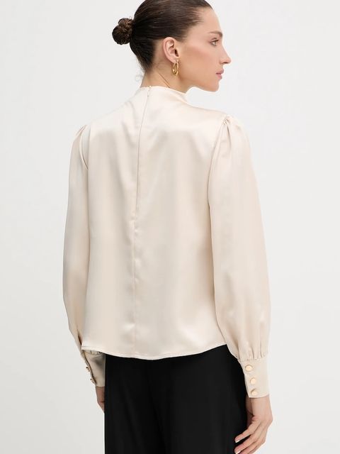 Fracomina bluzka damska kolor beżowy gładka FR25WT1020W41101 - zdjęcie produktu nr 2