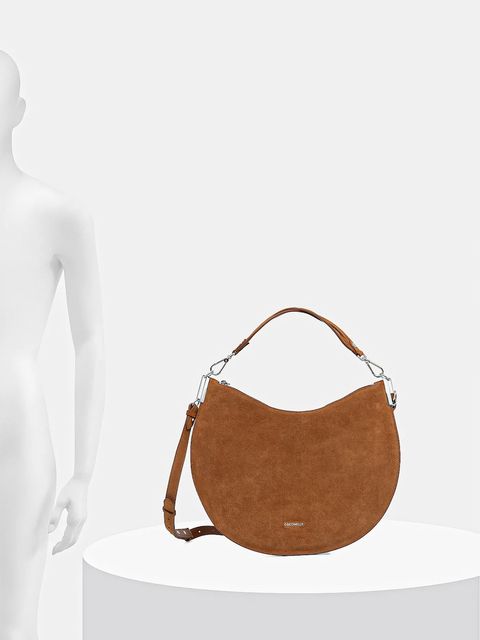 Coccinelle torebka zamszowa COCCINELLESUNUP SUEDE kolor brązowy E1 QKG 13 01 01