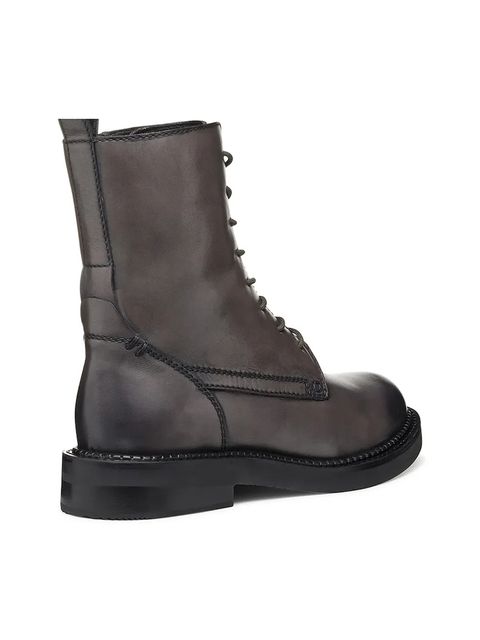 Geox botki skórzane D SERILDA damskie kolor szary na płaskim obcasie D46WYG 00043 C6029 - zdjęcie produktu nr 2