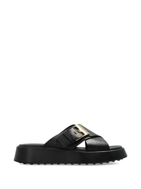 Tod's criss-cross mules - Black - zdjęcie produktu nr 1