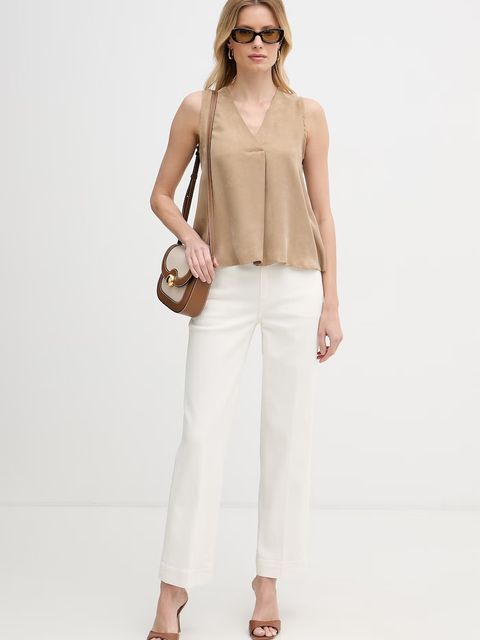 Marella bluzka na ramiączkach damska z lyocellu Emme by Marella - zdjęcie produktu nr 1