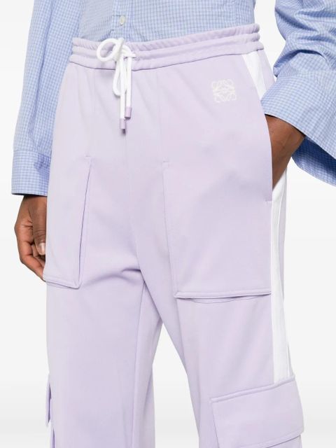 LOEWE logo-embroidery track pants - Purple