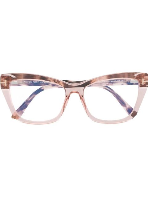 TOM FORD Eyewear wayfarer-frame optical glasses - Pink - zdjęcie produktu nr 1