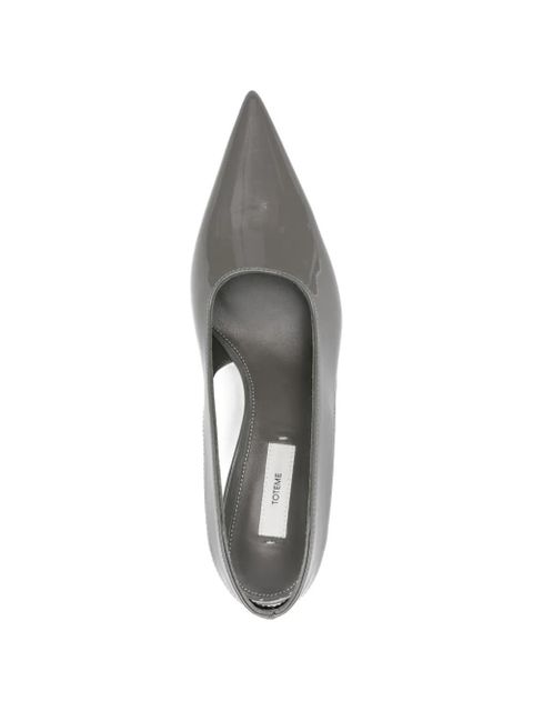 TOTEME pointed-toe slingback pumps - Grey
