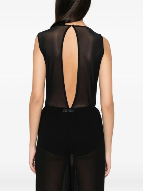 TWINSET flower-lace bodysuit - Black