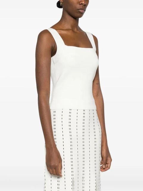 Simkhai square-neck knitted top - Neutrals