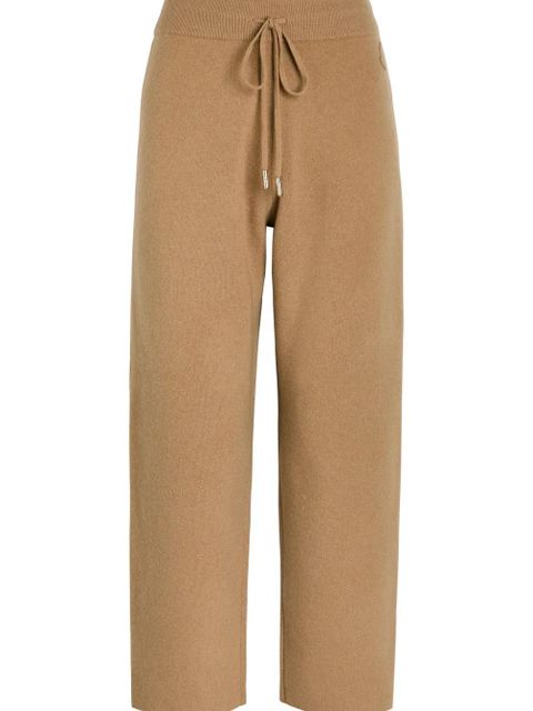 Moncler drawstring wool and cashmere-blend sweatpants - Brown - zdjęcie produktu nr 2