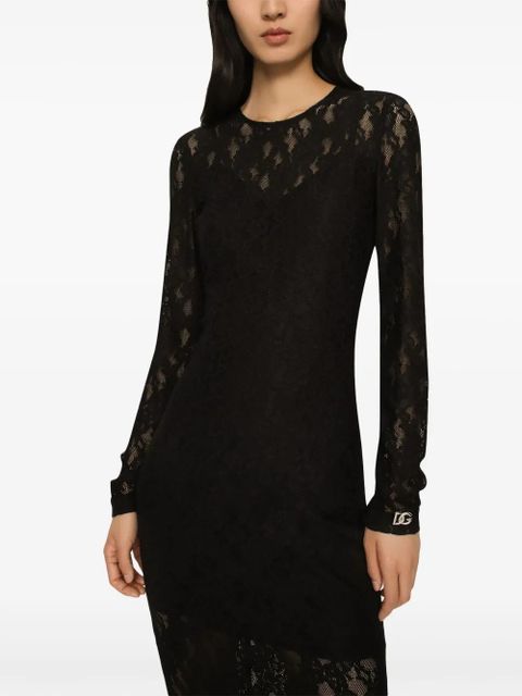 Dolce & Gabbana lace maxi dress - Black