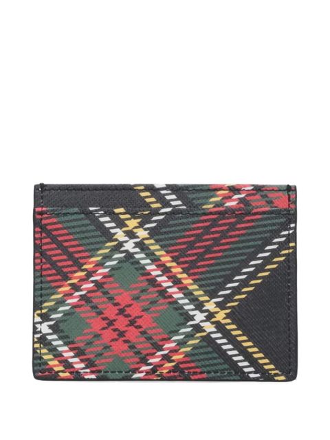 Vivienne Westwood plaid card-holder - Black - zdjęcie produktu nr 2