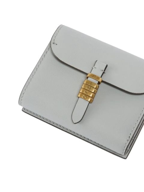 PINKO buckle cardholder wallet - Grey