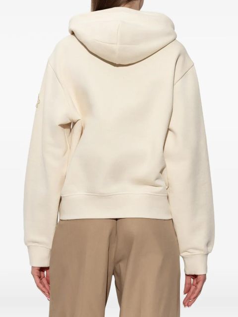 Moncler Grenoble plant-patterned cotton hoodie - Neutrals