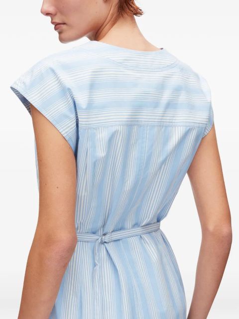 3.1 Phillip Lim striped V-neck mini dress - Blue