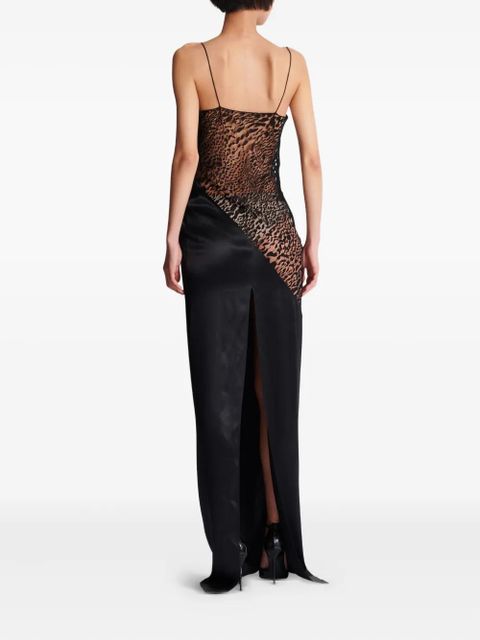 Balmain lace-embellished dress - Black