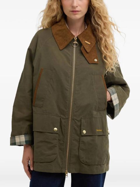 Barbour corduroy-collar coat - Green - zdjęcie produktu nr 2