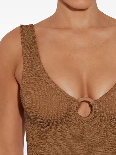 Hunza G Celine ring-detail swimsuit - Brown - zdjęcie produktu nr 2
