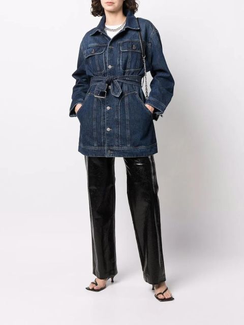 Diesel De-Flaminia belted denim jacket - Blue