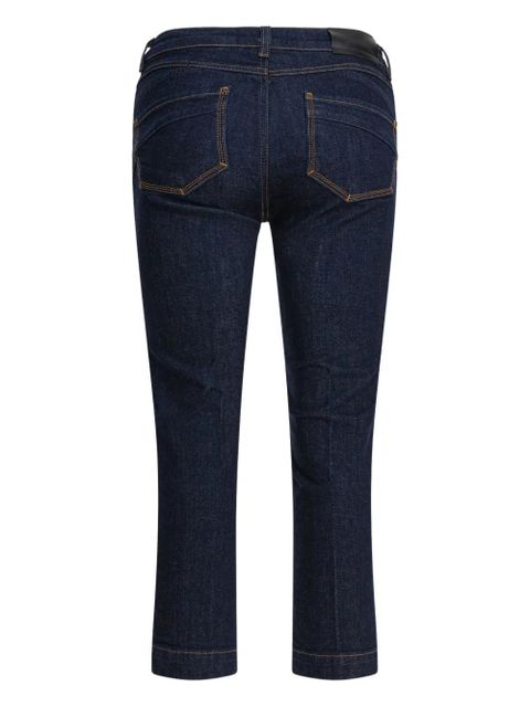 Sportmax logo-patch patch-pocket jeans - Blue