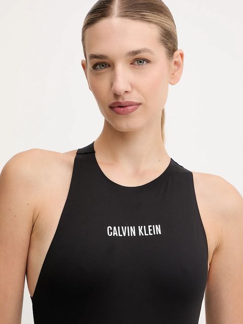 Calvin Klein Performance kombinezon treningowy kolor czarny z dekoltem okrągłym LVGWF5K110