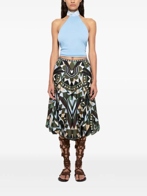 PUCCI Manuba print wide trousers - Green - zdjęcie produktu nr 2