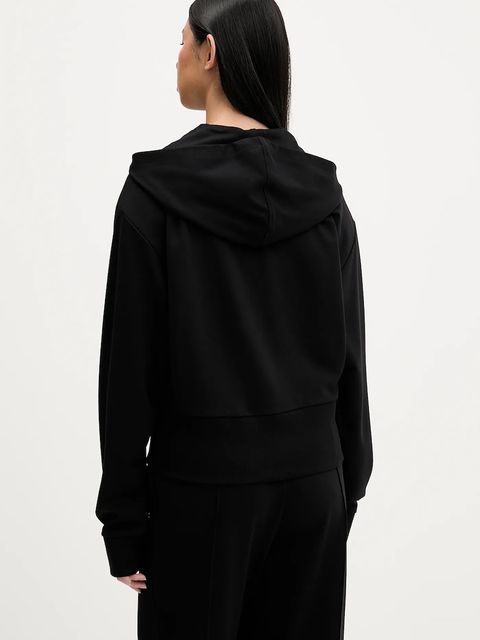 Karl Lagerfeld Jeans bluza damska kolor czarny z kapturem gładka B1W20062 - zdjęcie produktu nr 2