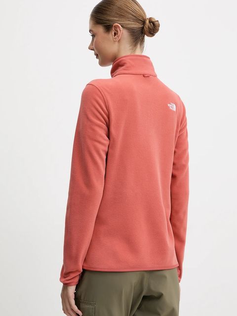 The North Face bluza sportowa damska kolor pomarańczowy gładka NF0A8D2FBOU1