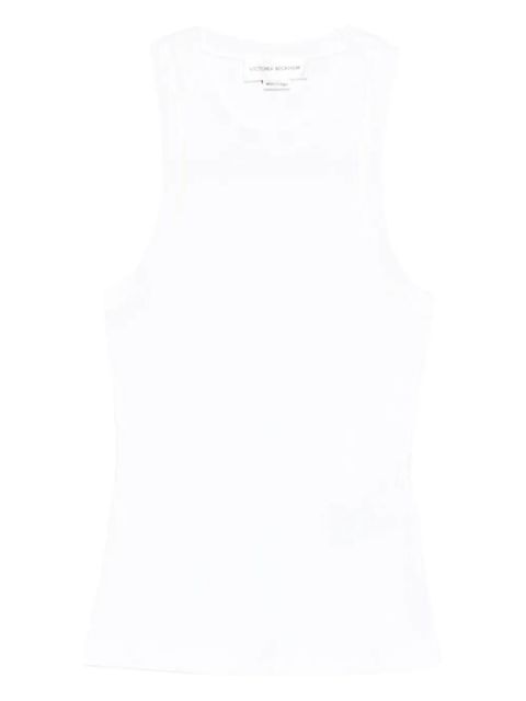 Victoria Beckham rib tank top - White - zdjęcie produktu nr 1