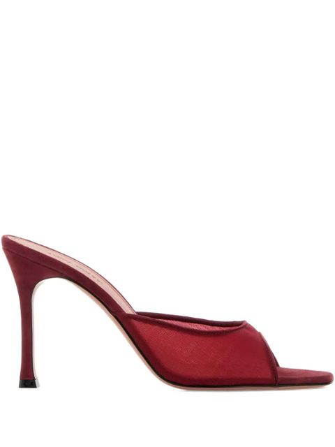 Amina Muaddi 95mm Alexa sandals - Red - zdjęcie produktu nr 1