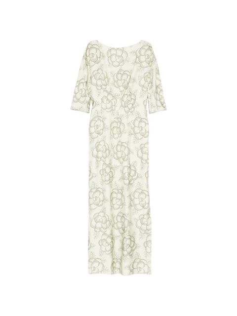 Marni floral print dress - Neutrals - zdjęcie produktu nr 1