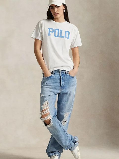 Polo Ralph Lauren t-shirt bawełniany damski kolor biały 211965096 - zdjęcie produktu nr 2