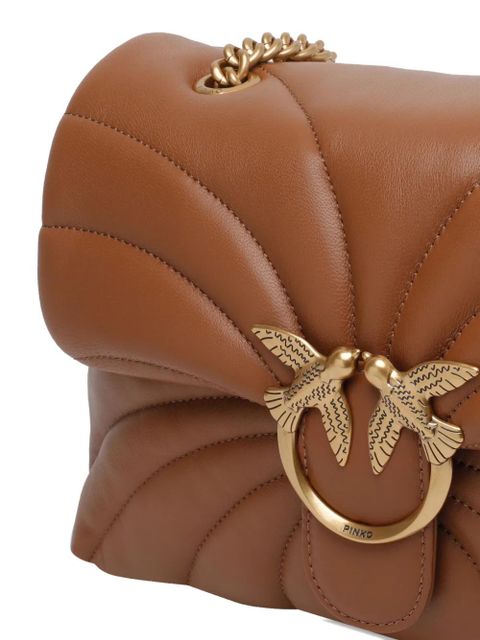 PINKO Love Puff quilted shoulder bag - Brown