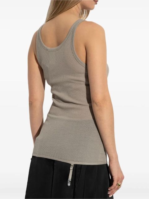 LEMAIRE ribbed suspender top - Neutrals - zdjęcie produktu nr 2