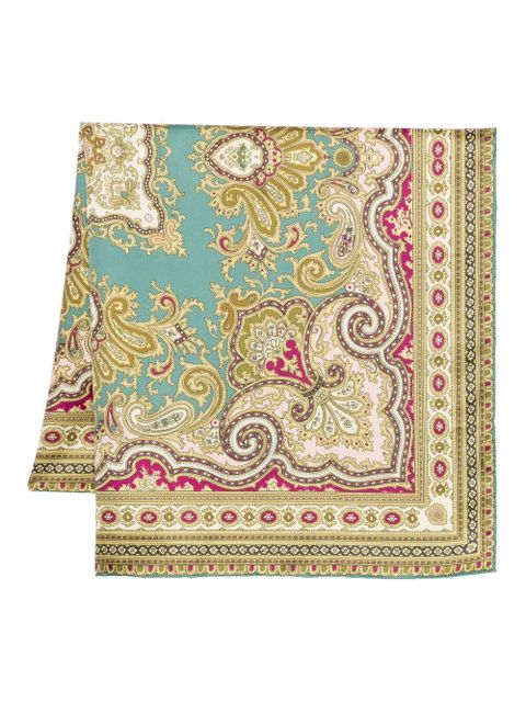 ALEMAIS paisley-patterned silk scarf - Green - zdjęcie produktu nr 1