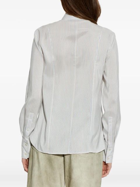 Alexander McQueen vertical-stripe shirt - White