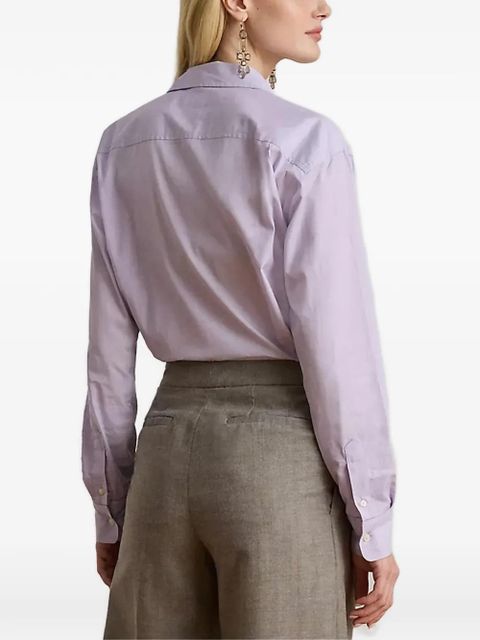 Lauren Ralph Lauren monogram buttoned shirt - Purple