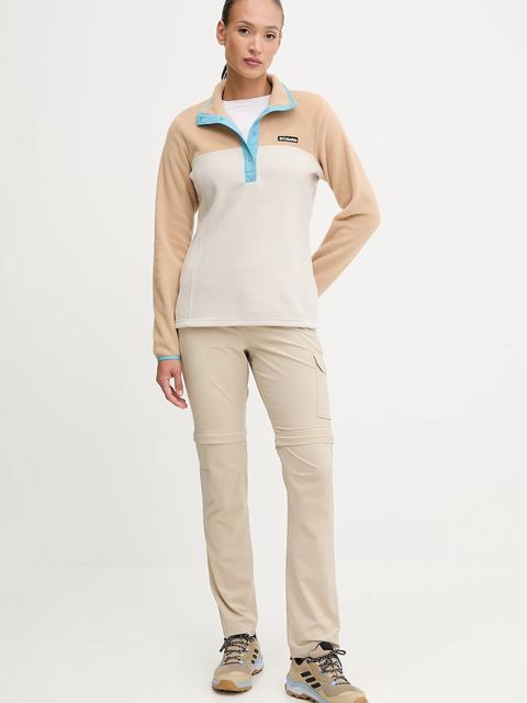 Columbia bluza sportowa Benton Springs kolor beżowy wzorzysta 2085651 - zdjęcie produktu nr 2