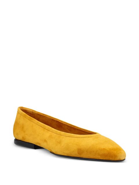 Loro Piana Primula suede ballet flats - Yellow