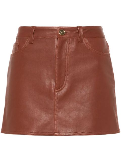 ETRO nappa mini skirt - Brown - zdjęcie produktu nr 1