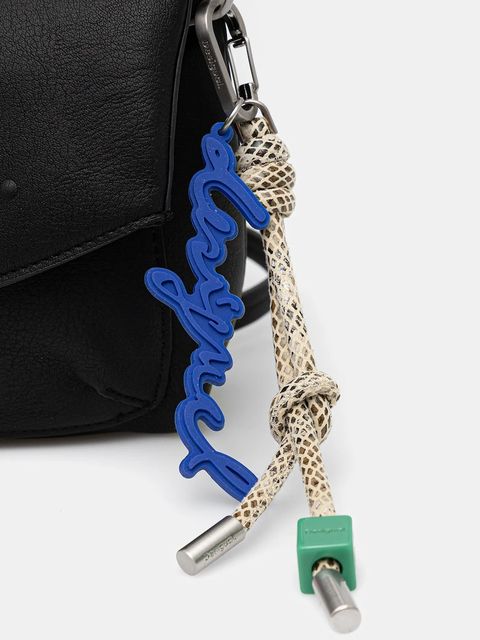 Desigual torebka HALF LOGO TROKEL BLA kolor czarny 25WAXPAL