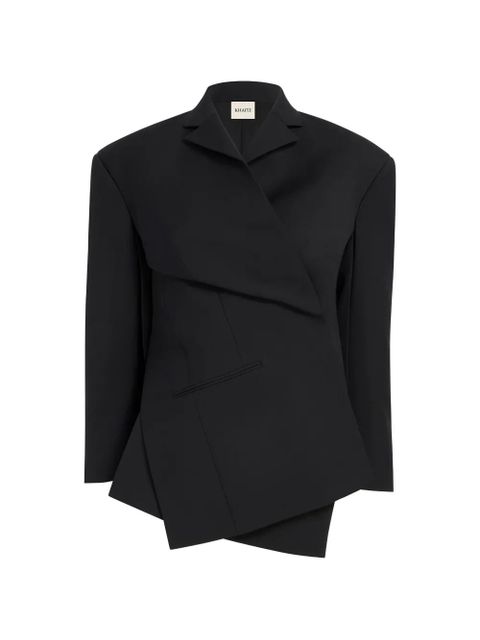 KHAITE wrap blazer jacket - Black - zdjęcie produktu nr 1