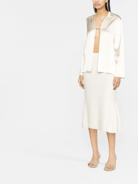 Jacquemus Notte logo plaque blouse - Neutrals