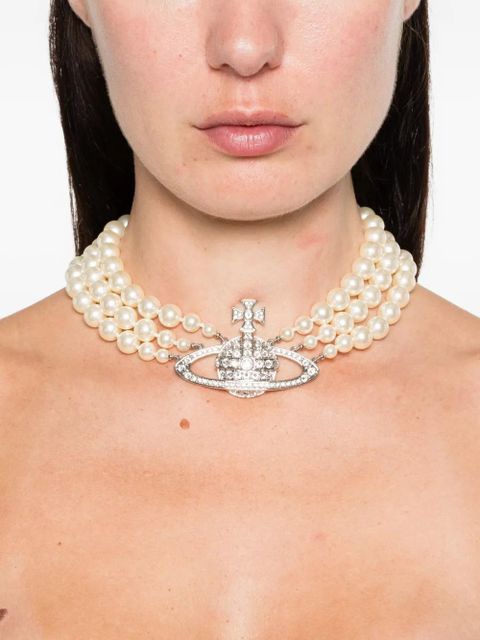 Vivienne Westwood Orb pearl-detail necklace - Silver