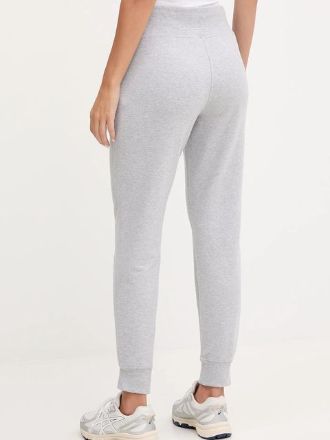 Dkny spodnie dresowe damskie kolor szary gładkie DP5P3496