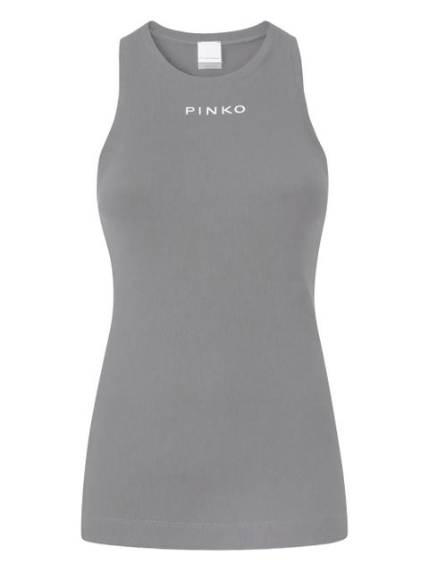 PINKO ribbed crew-neck top - Grey - zdjęcie produktu nr 1