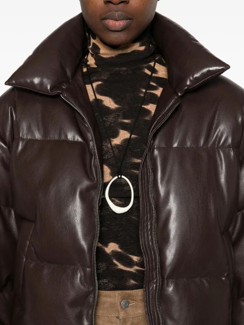Nanushka quilted puffer jacket - Brown