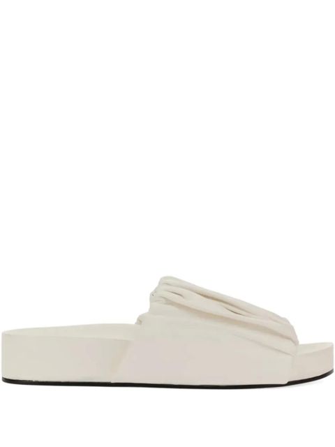 Jil Sander ruched-detail sandals - Neutrals